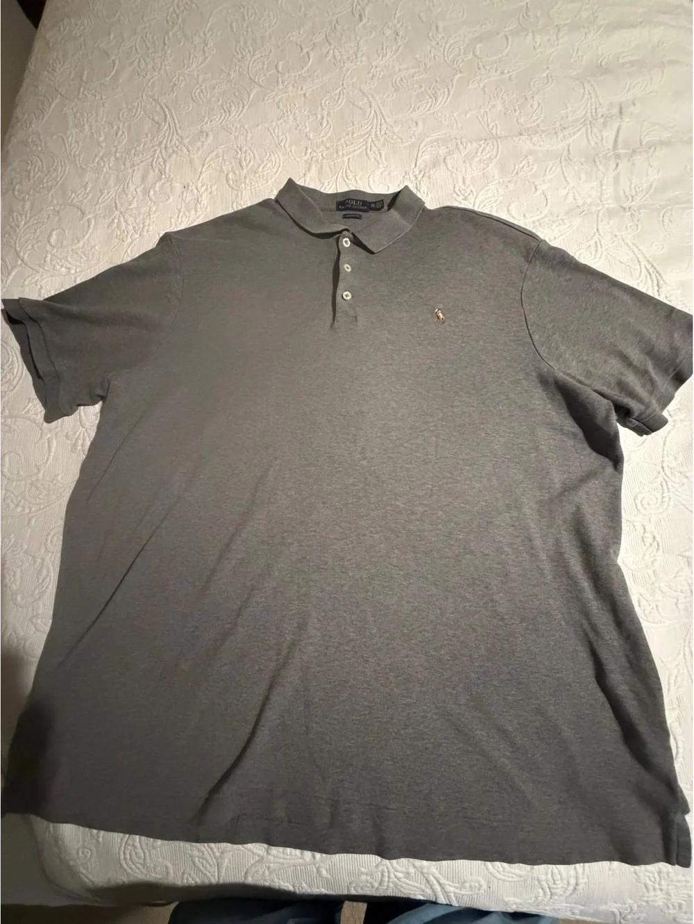 Polo Ralph Lauren Classic Fit Gray Polo Shirt XXL